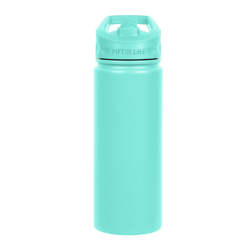 Botella 530ml Menta - Straw Color Lid