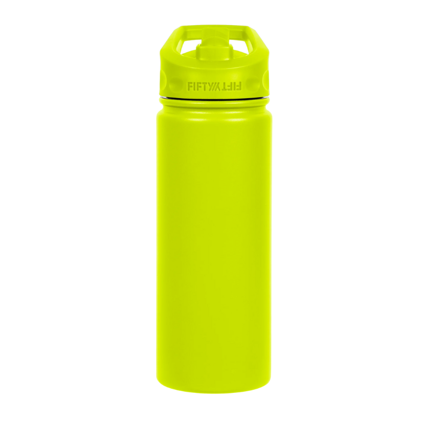 Botella 530ml Lima - Straw Color Lid